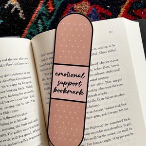 Emotional Support Bookmark