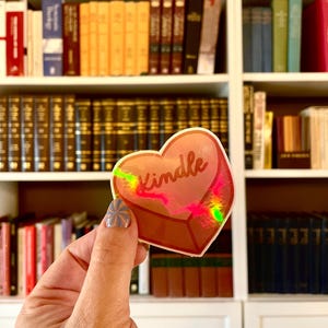 Kindle Candy Heart Sticker