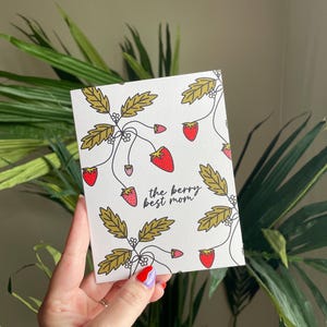 Berry Best Mom (blank) Greeting Card