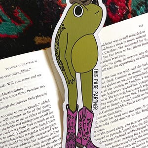 Cowboy Frog Bookmark