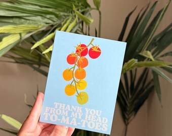 Thank You Tomatoes (blank) Greeting Card