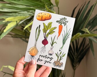 Rooting for You (blank) Support Greeting Card