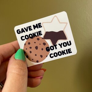 New Girl cookie sticker