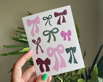 Pretty Bows (blank) General, Valentine's Day, Holiday, Christmas, Just Because Greeting Card