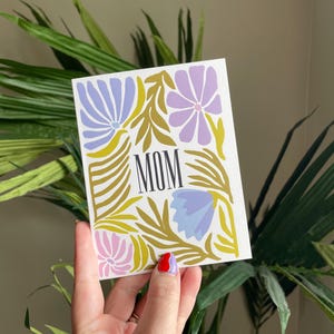 Mom (blank) Greeting Card