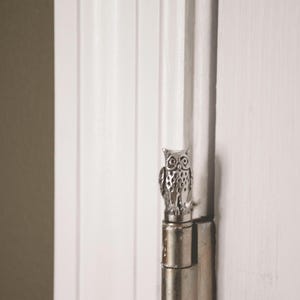 Silver Owl Hinge Topper