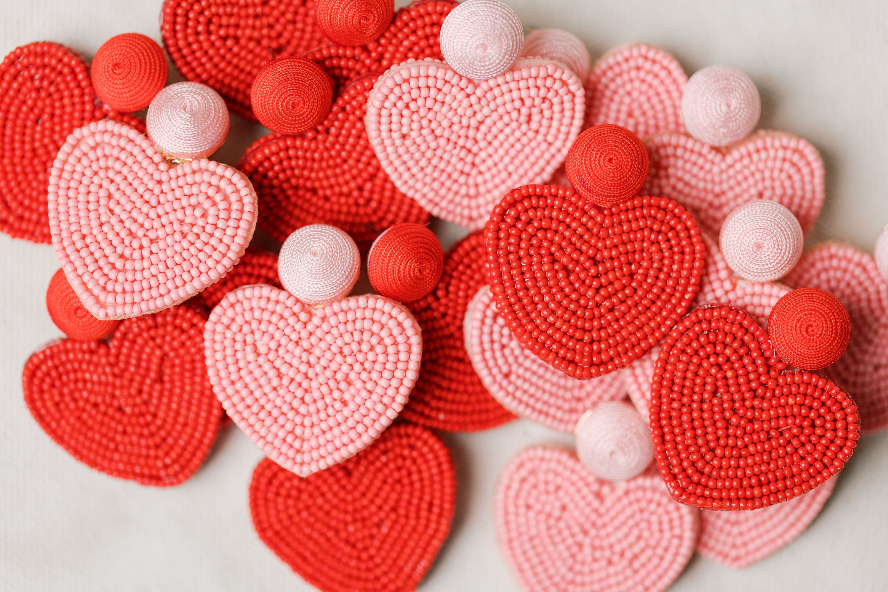 Saint Valentine Heart Beaded Pouch RED – Caroline Hill Wholesale