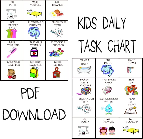 Daily Task Chart
