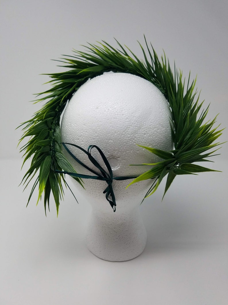 Haku Lei Head lei Ti Leaf Lei for Dance Costume - Etsy 日本