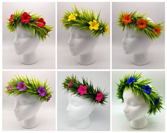 Handmade Plumeria Flower Crown Lei: Adjustable Hawaiian  display picture 2