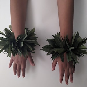 Tahitian Style Wrist or Ankle Lei ( Kupe&#39;e or Kupee ) Set (2 count) - for Dance Costume, wedding, special occasion