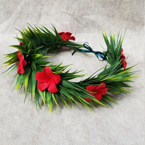 Lei Po'o Premium Hawaiian Flower Crown Haku Style Etsy
