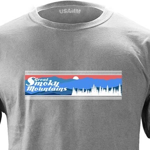 Vintage Retro Great Smoky Mountains National Park 80&#39;s T-Shirt