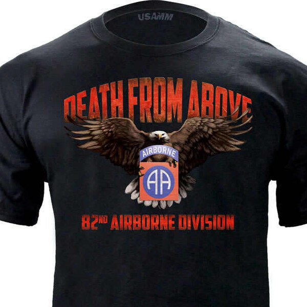 Original 82nd Airborne Death From Above Graphic T-Shirt