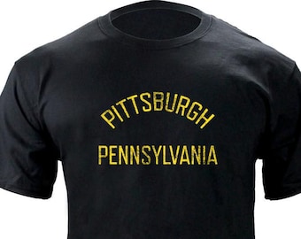 Vintage Pittsburgh Pennsylvania Gameday Team Colors T-Shirt