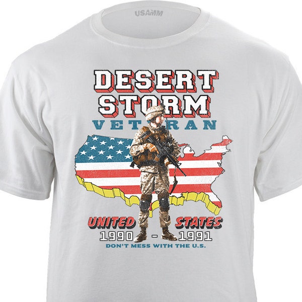 Vintage Desert Storm Veteran Concert Style T-Shirt