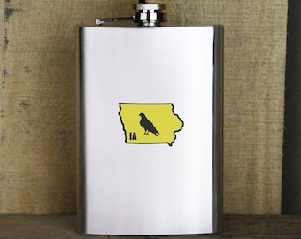 Original I Hawkeye Iowa Variant Classic University 8oz. Flask