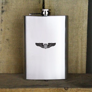 Pilot Badge Air Force Veteran 8oz. Flask