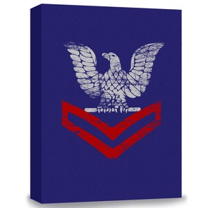 Navy E5 Petty Officer Second Class Rank Gallery Wrapped Canvas