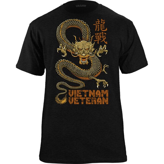 Vietnam Veteran Dragon Graphic T-Shirt 