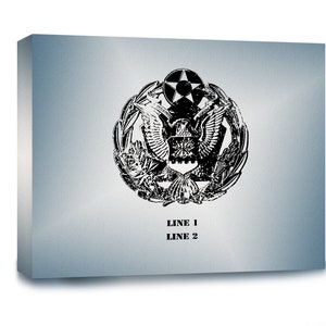 Customizable Air Force Headquarters Badge Gallery Wrapped Canvas