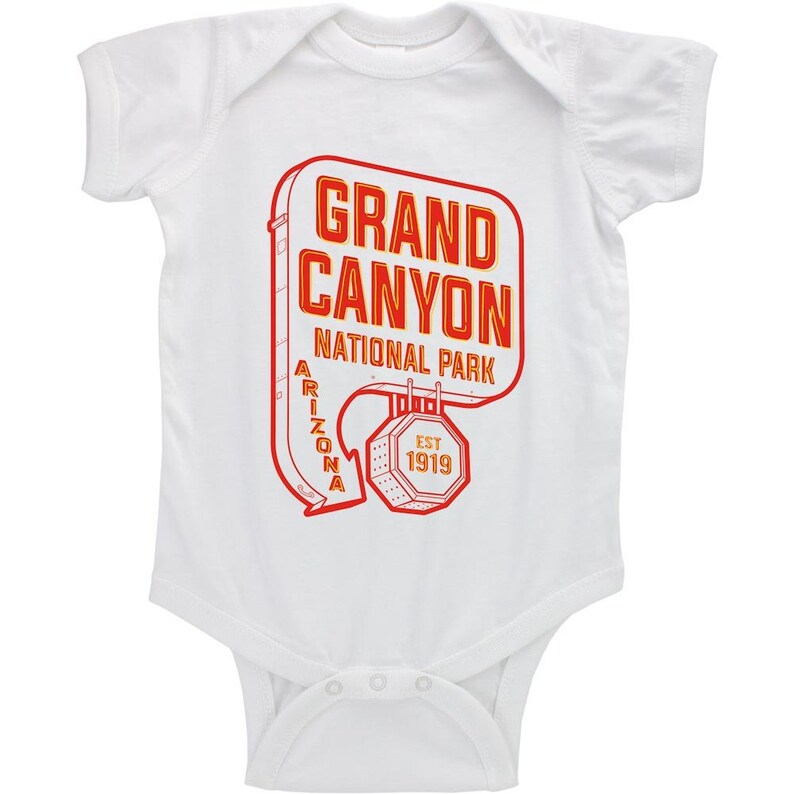 Retro Vintage Grand Canyon National Park Infant Bodysuit