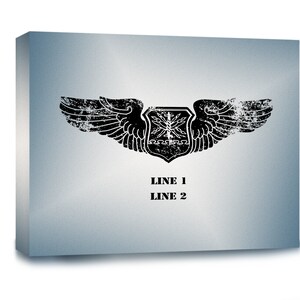Customizable Air Force Navigator Badge Gallery Wrapped Canvas