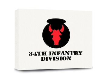 Army 34th Infantry Division Gallery Wrapped Canvas