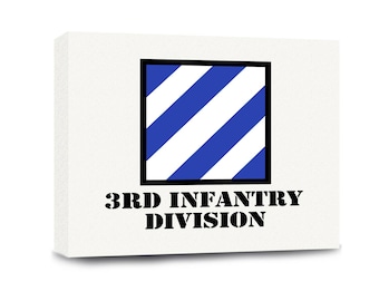 Army 3rd Infantry Division Gallery Wrapped Canvas