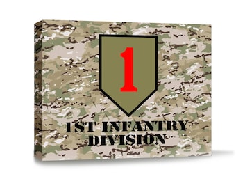 Army 1st Infantry Division Gallery Wrapped Canvas