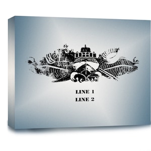 Navy Special Warfare Combatant-craft Crewman (SWCC) Badge Customizable Gallery Wrapped Canvas