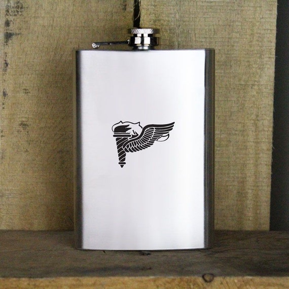 8oz 82nd Airborne Ranger Hip Flask Hip Flask Plus