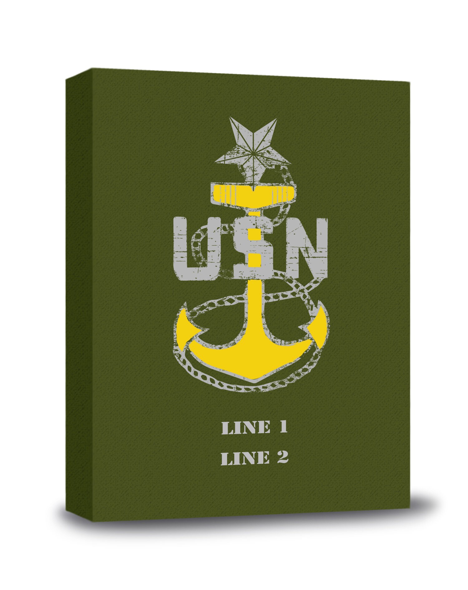 Navy E8 Senior Chief Petty Officer Rank Customizable Gallery Wrapped Canvas  - Etsy, image size:1500x1888