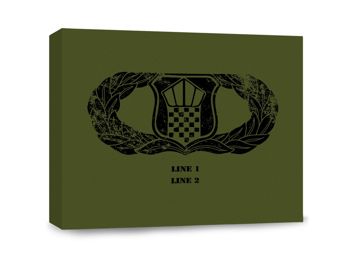 Customizable Air Force Traffic Control Badge Gallery Wrapped Canvas - Etsy