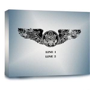 Customizable Air Force Aircrew Badge Gallery Wrapped Canvas