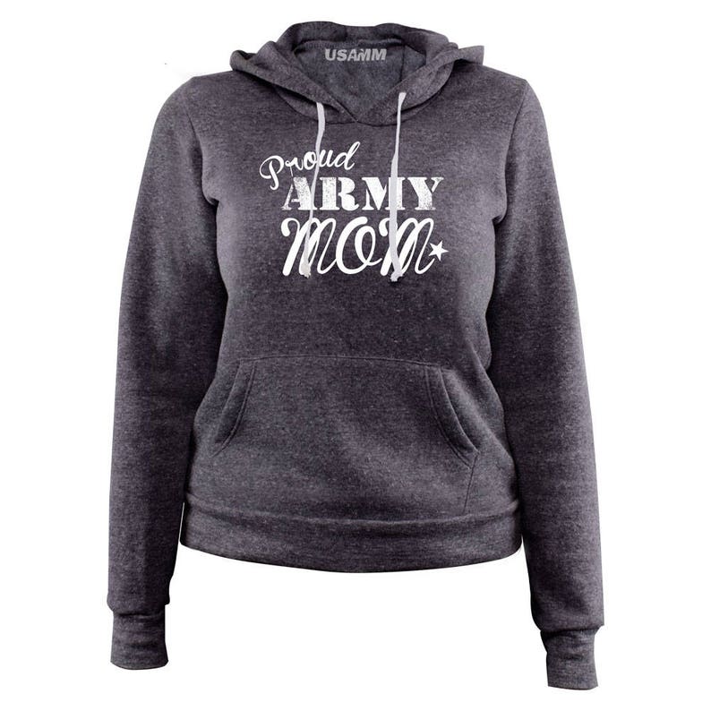 Ladies Original Proud Army Mom Pullover Hoodie