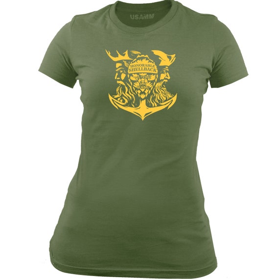 Womens Shirt Original Navy Honorable Shellback USN Veteran Tshirt Short Sleeve T-Shirt Leisure T-Shirt Womens Shirt Original Navy Honorable Shellback USN Veteran Tshirt Short Sleeve T-Shirt Leisure T-Shirt