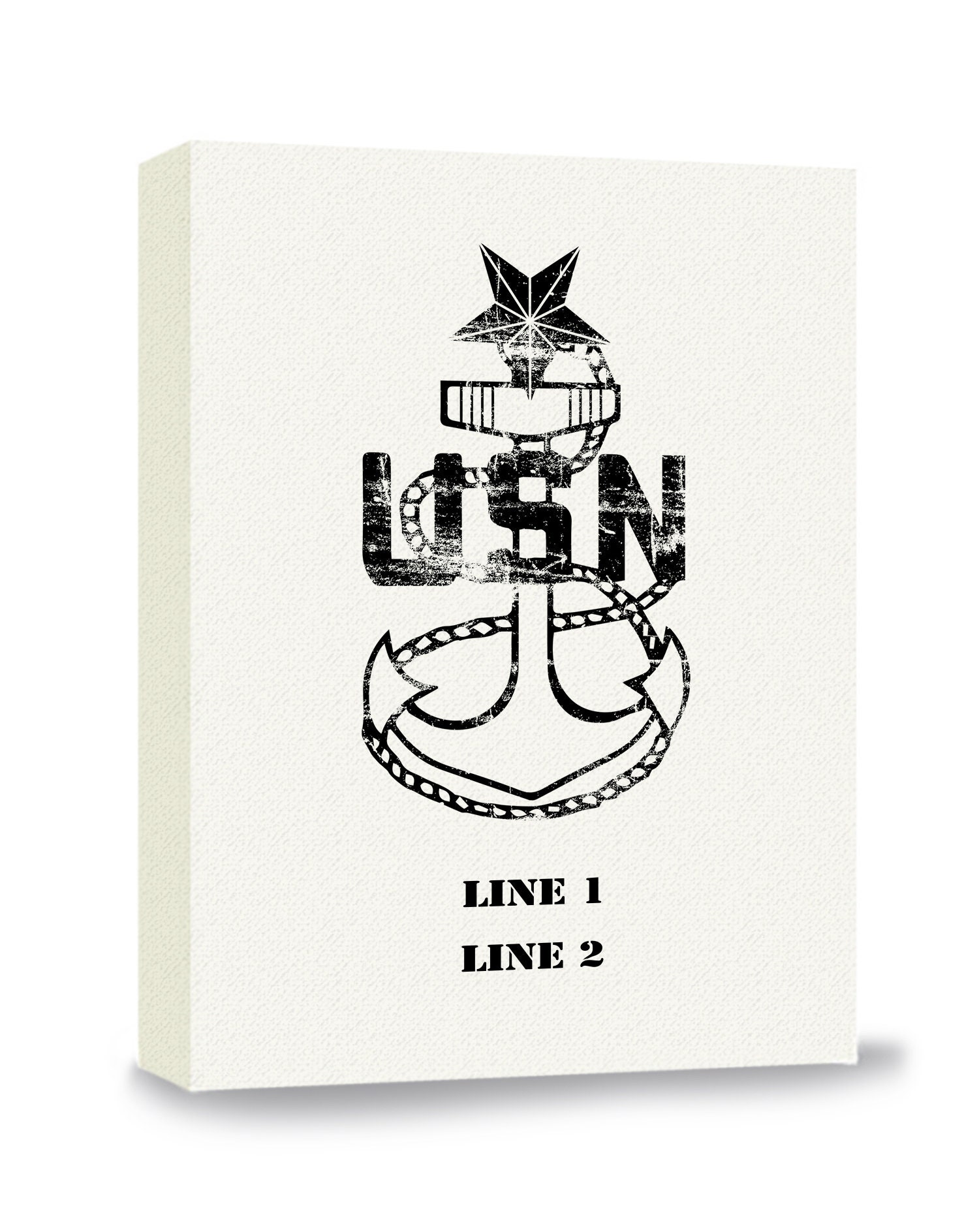 Navy E8 Senior Chief Petty Officer Rank Customizable Gallery Wrapped Canvas  - Etsy, image size:1500x1888