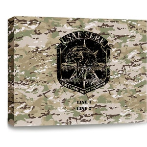 Customizable Air Force SERE Badge Gallery Wrapped Canvas