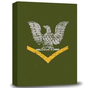 Navy E4 Petty Officer Third Class Rank Gallery Wrapped Canvas