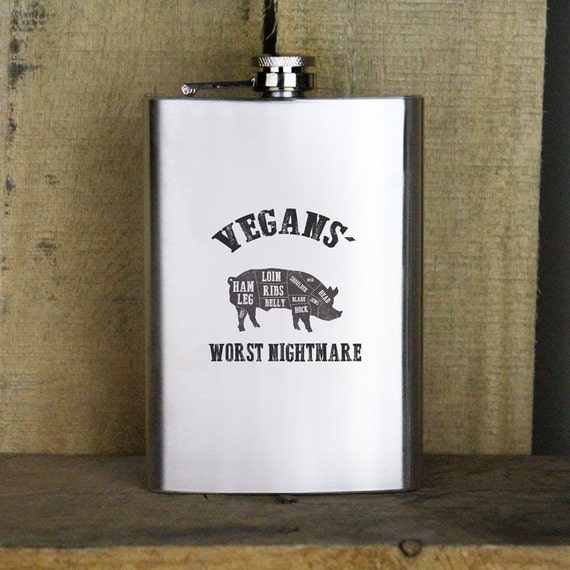 8oz Ribs - Black Flask 8oz Ribs - Black Flask