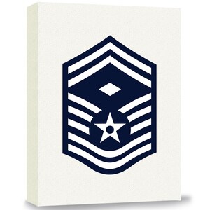 Air Force Senior Master Sergeant with Diamond Rank Gallery Wrapped Canvas