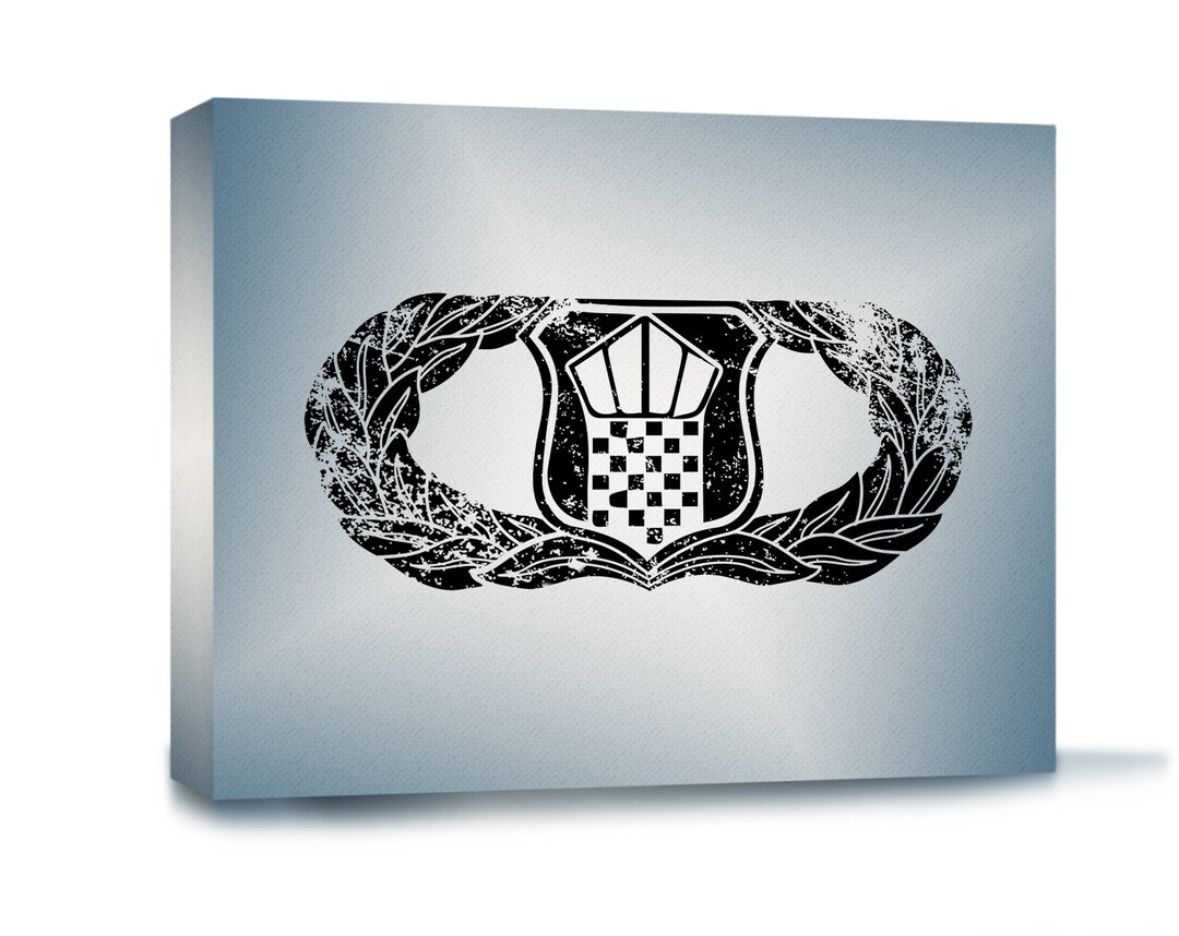 Air Force Traffic Control Badge Gallery Wrapped Canvas - Etsy
