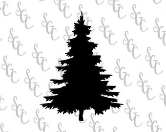 Pine tree stencil | Etsy