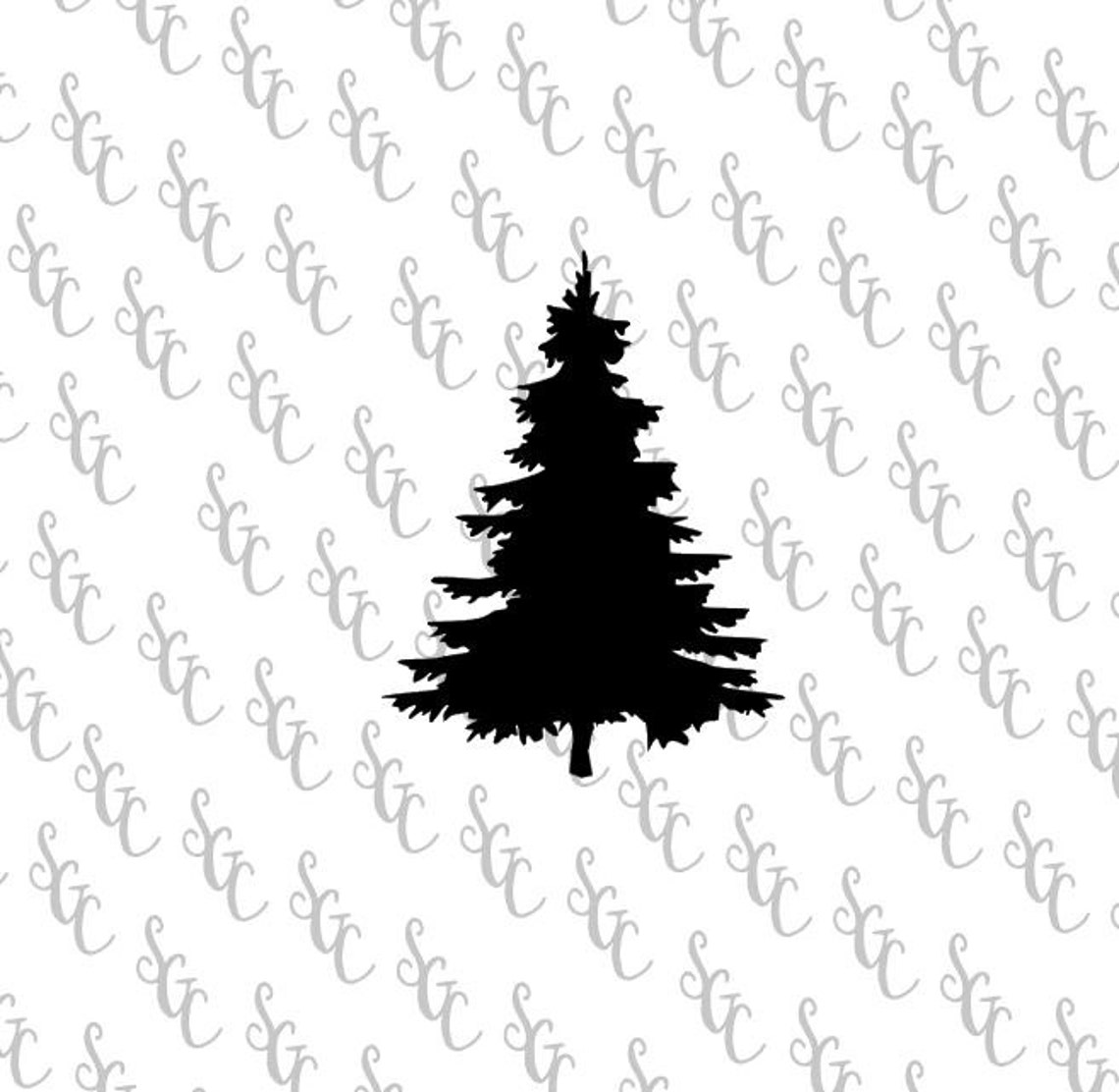 Reusable Stencil Pine Tree Silhouette Many Sizes to Choose - Etsy