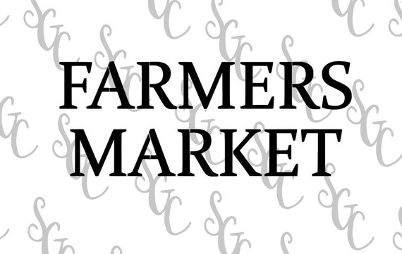 Reusable Stencil FARMERS MARKET Many Sizes to Choose from | Etsy
