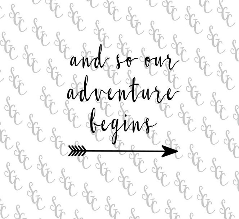 Reusable Stencil and so Our Adventure Begins Many Sizes to | Etsy