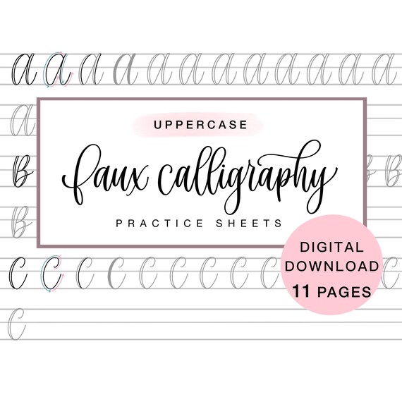 Uppercase Faux Calligraphy for Beginners, Intro to Lettering