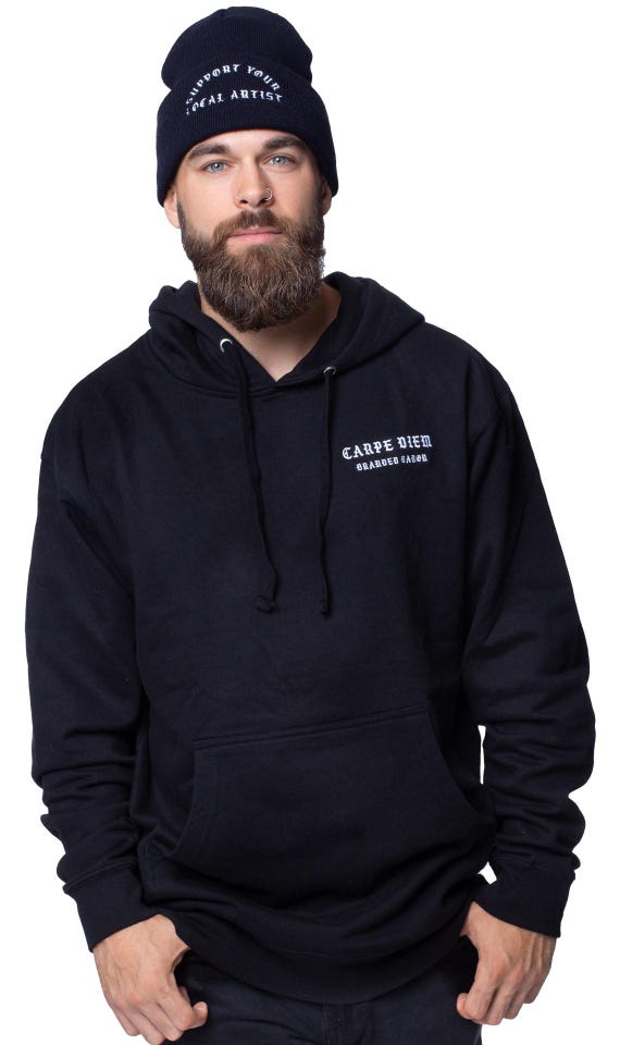 Carpe Diem Unisex Black Hoodie