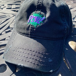 Pow Distressed Dad Hat